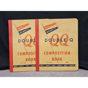 Vtg Double Q Composition Book No 172-10 Notebooks Unused (2)